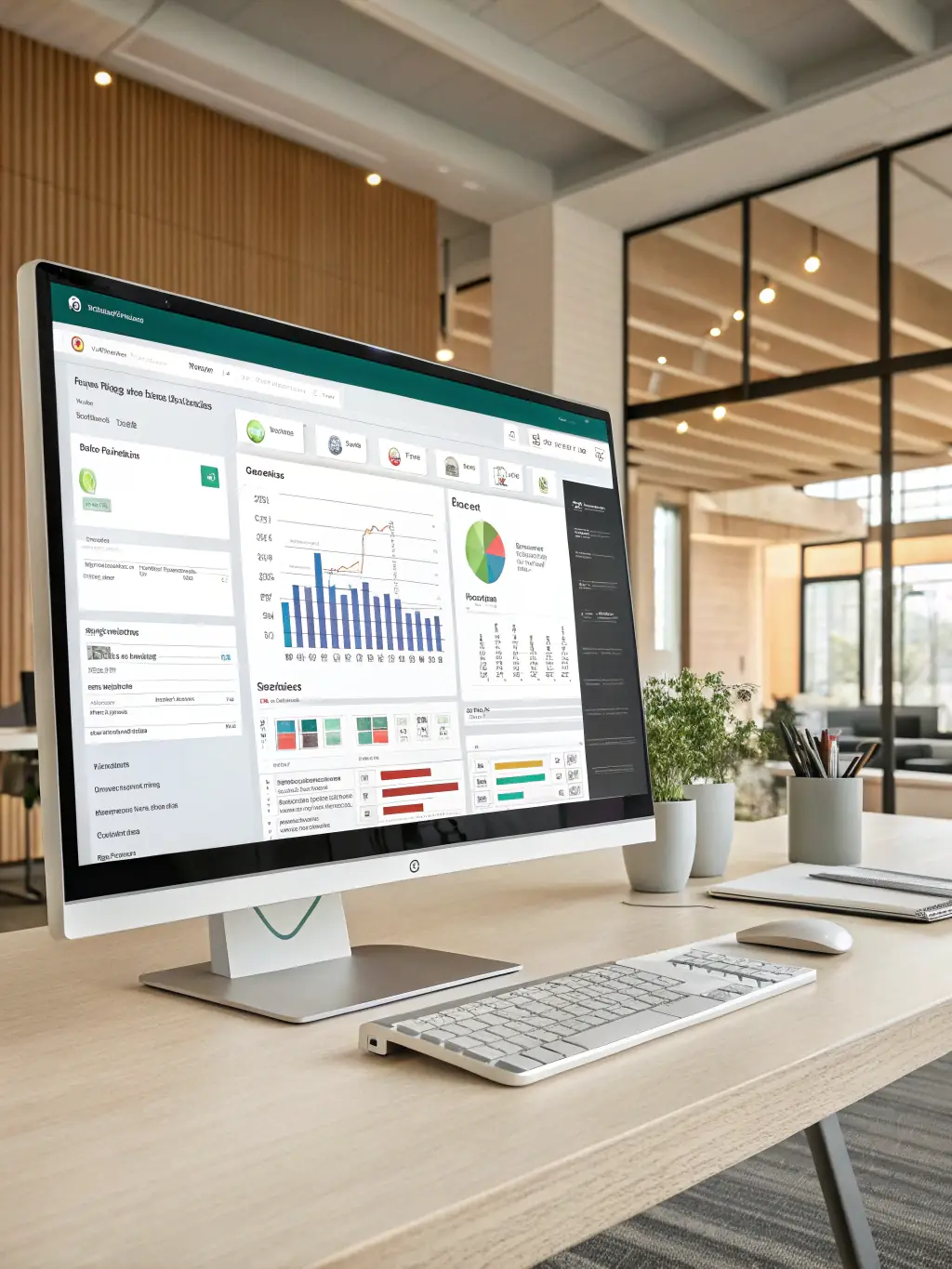 A clean and modern image of the Business Central interface, highlighting its ease of use and comprehensive business management features.